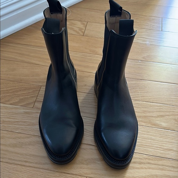 Alexander Wang Black Ankle Booties with Leather Finish - Picture 3 of 4